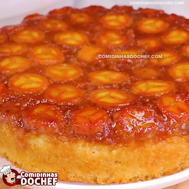 Bolo de Banana Invertido - Passo 6