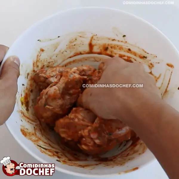 Coxa de Frango Frita Crocante - Passo 2