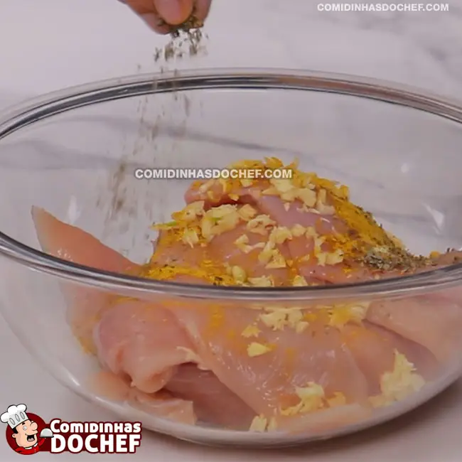 Frango Gratinado com Requeijão - Passo 1