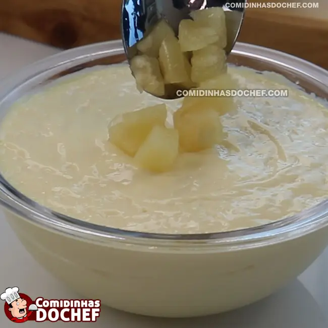 Mousse de Abacaxi de Liquidificador - Passo 4