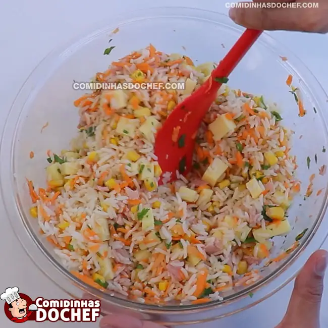 Arroz de Forno com Presunto e Queijo - Passo 1