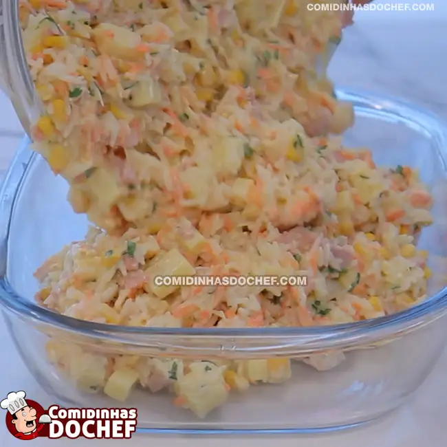 Arroz de Forno com Presunto e Queijo - Passo 4