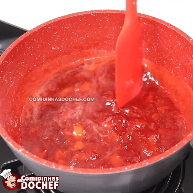 Geleia de Morango para Torta - Passo 8