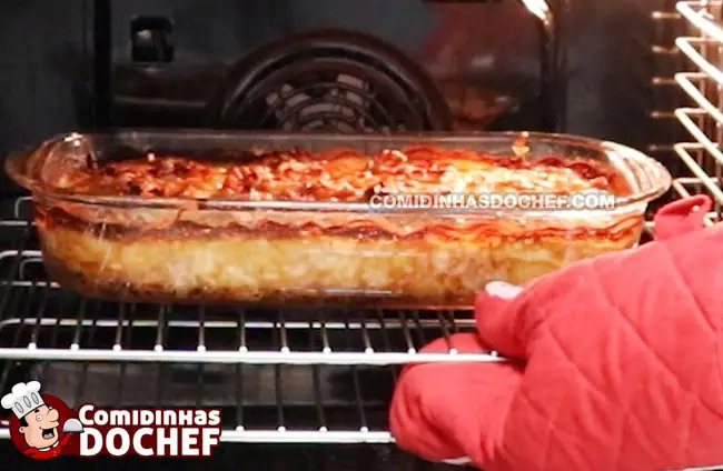 Macarrão de Forno com Presunto e Queijo - Passo 7