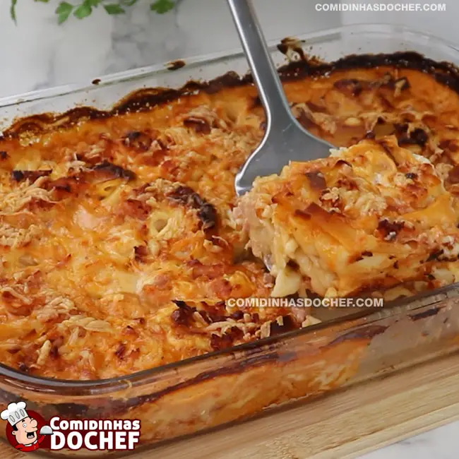 Macarrão de Forno com Presunto e Queijo - Passo 8