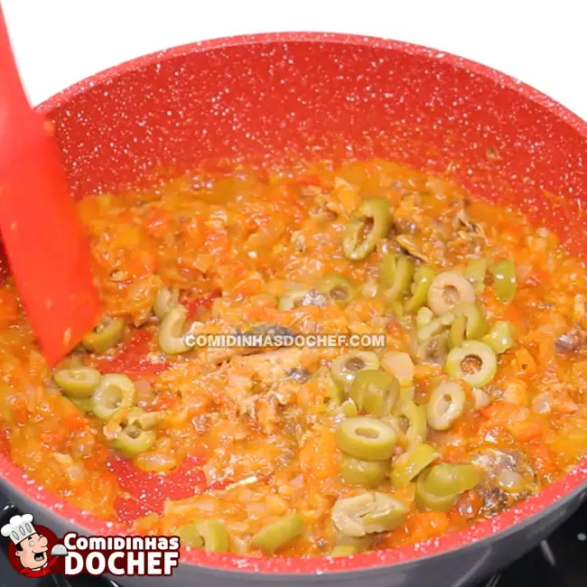 Macarronada com Sardinha Enlatada - Passo 7