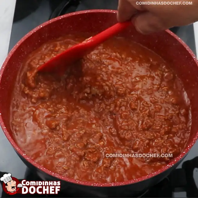 Molho à Bolonhesa Tradicional - Passo 7