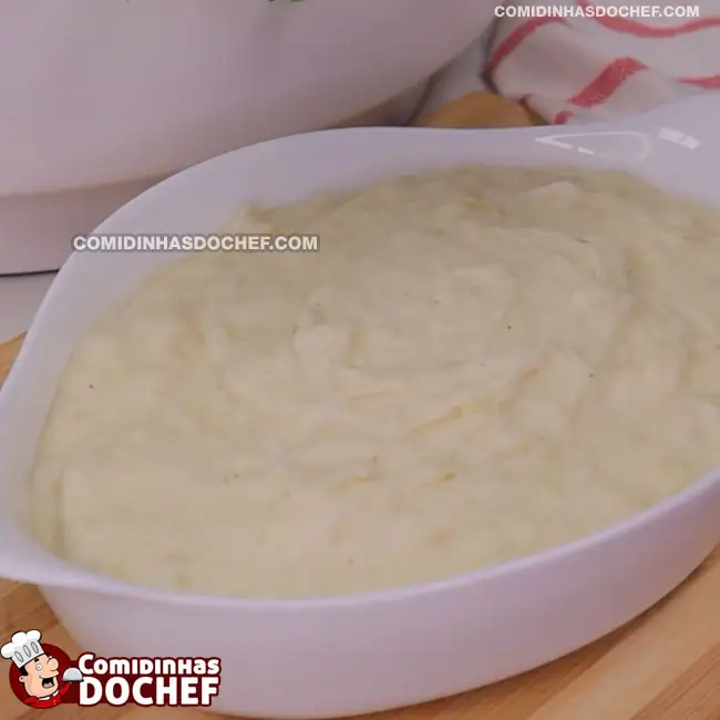 Purê de Aipim Cremoso com Creme de Leite - Passo 6