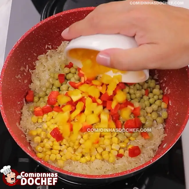 Arroz à Grega com Cenoura - Passo 4