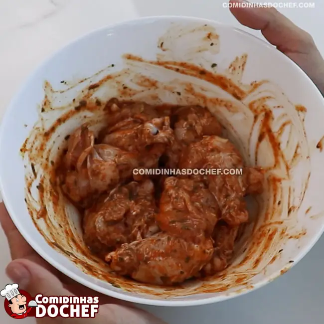 Coxa de Frango Frita Crocante - Passo 3
