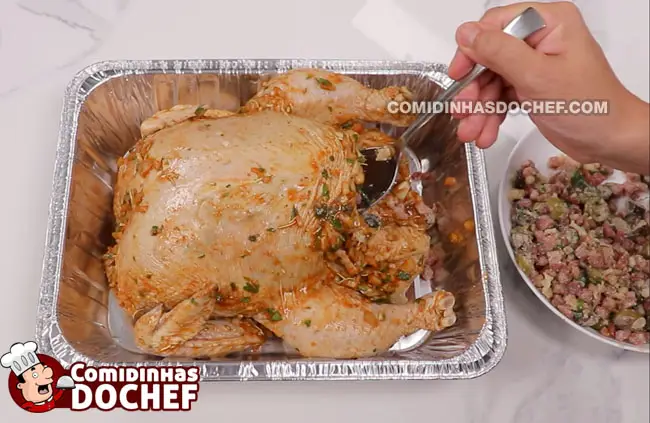 Frango Assado Inteiro - Passo 1
