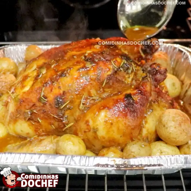 Frango Recheado para o Natal - Passo 7