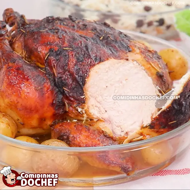 Frango Recheado para o Natal - Passo 8