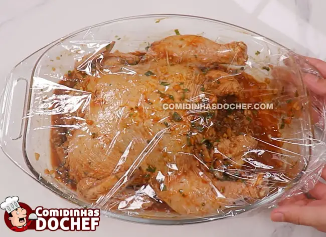 Frango Recheado para o Natal - Passo 6