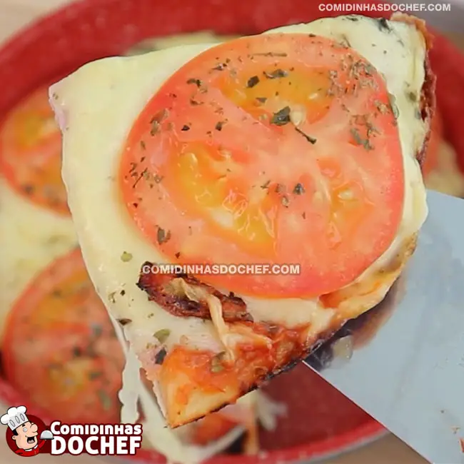 Pizza de Frigideira com Queijo - Passo 5