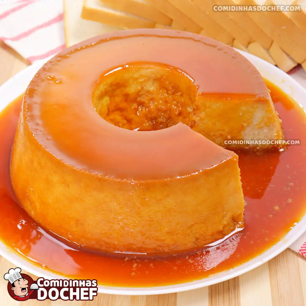 Pudim de Pão de Liquidificador