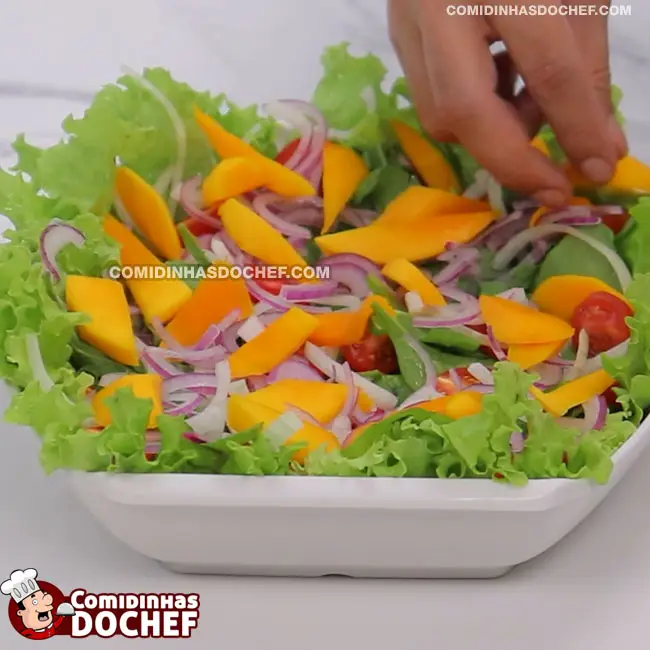 Salada Tropical Natalina - Passo 2