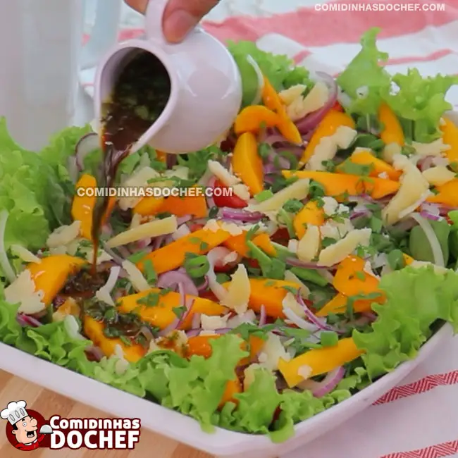 Salada Tropical Natalina - Passo 3