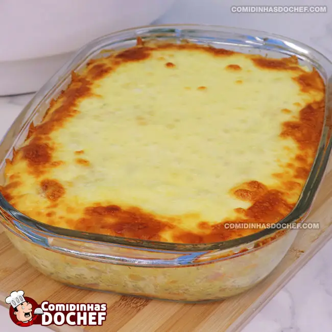 Arroz de Forno Simples com Arroz Cozido