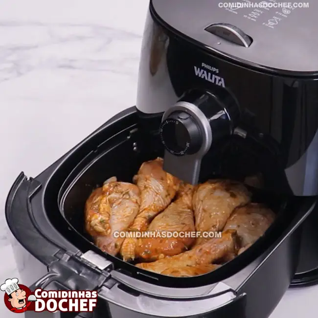 Como Fritar Coxa de Frango na AirFryer - Passo 3