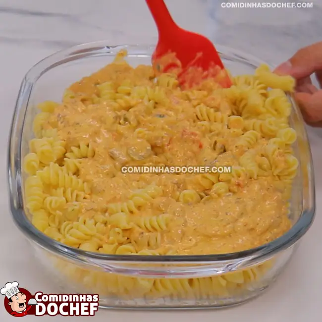 Macarrão com Sardinha Cremoso - Passo 15