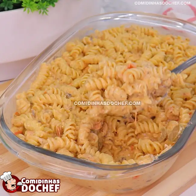 Macarrão com Sardinha Cremoso - Passo 16