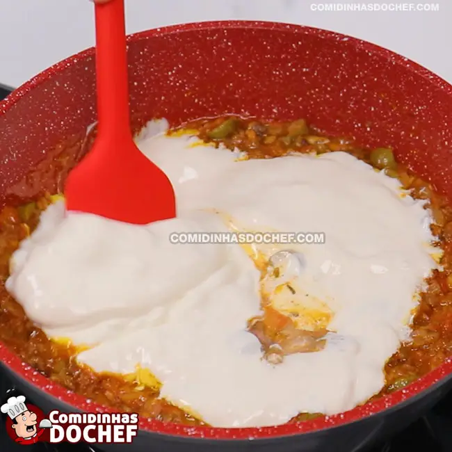 Macarrão com Sardinha Cremoso - Passo 9