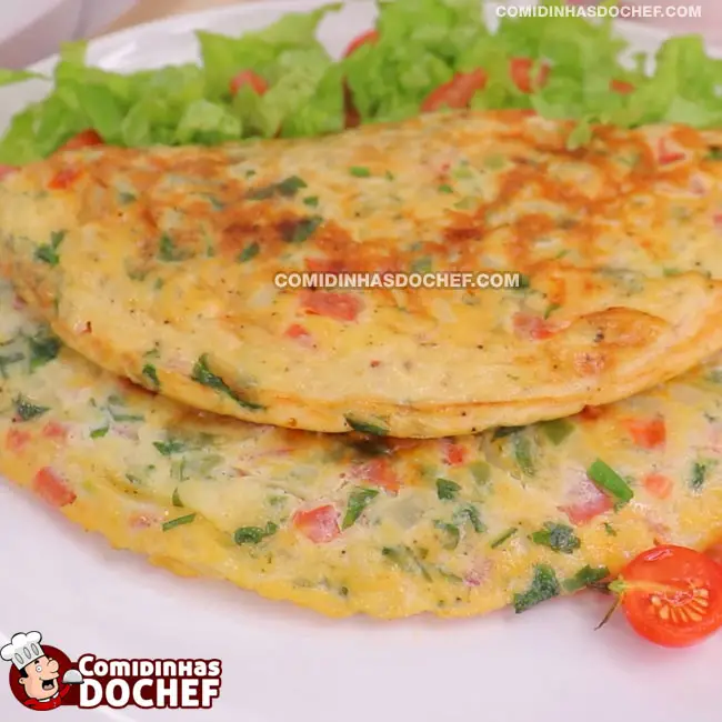 Omelete com Queijo - Passo 8