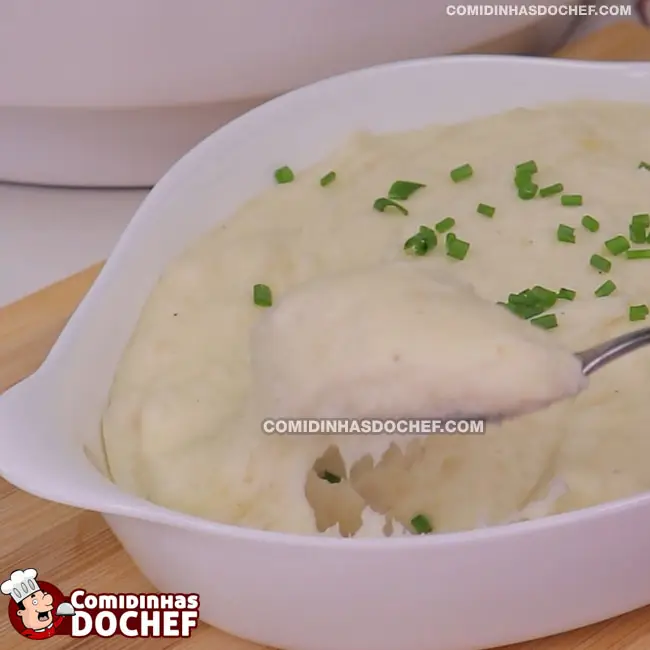 Purê de Mandioca com Creme de Leite - Passo 5
