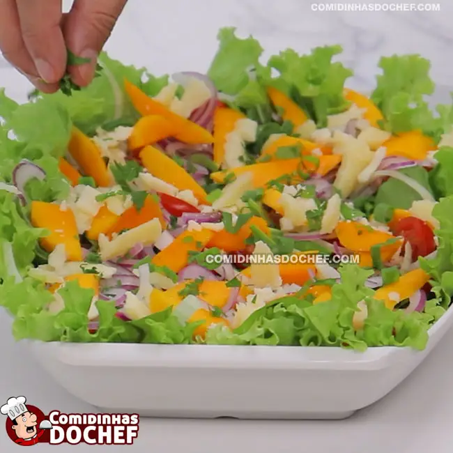 Salada Tropical para Casamento - Passo 3