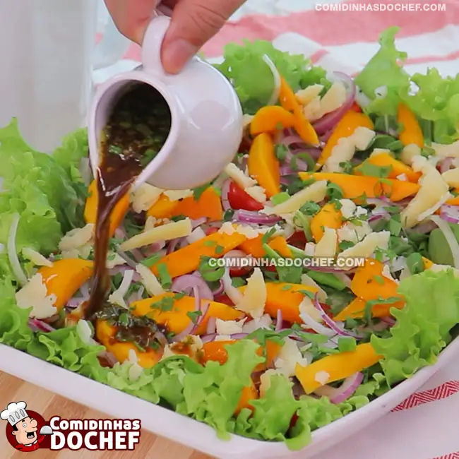 Salada Tropical para Casamento - Passo 3