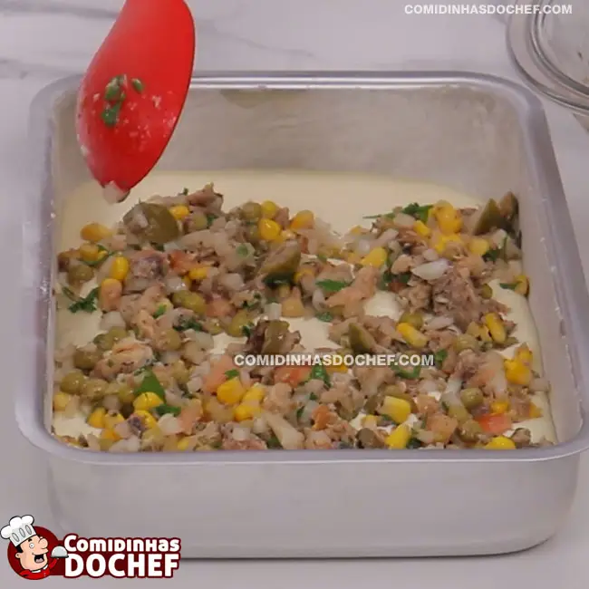Torta de Sardinha Simples e Fácil - Passo 6