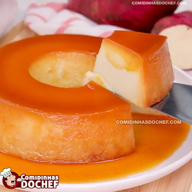 Pudim de Batata Doce com Leite Condensado - Passo 12