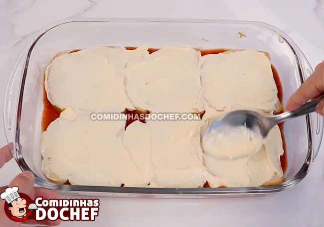 Torta de Pão de Forma Assada - Passo 2