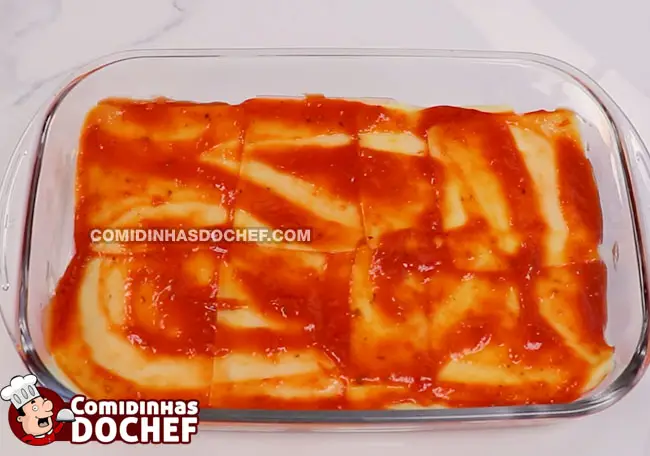 Torta de Pão de Forma Assada - Passo 4