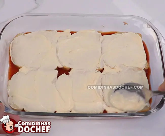 Torta de Pão de Forma Simples - Passo 3