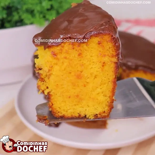 Bolo de Cenoura com Cobertura de Chocolate Fofinho - Passo 5