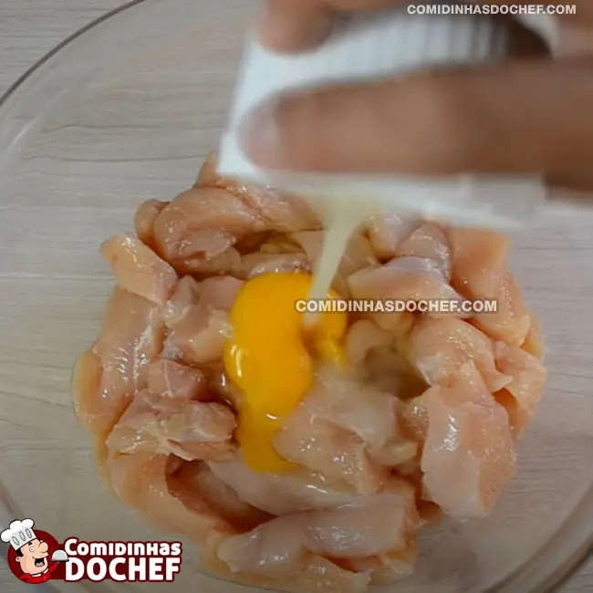 Filezinho de Frango Empanado - Passo 1