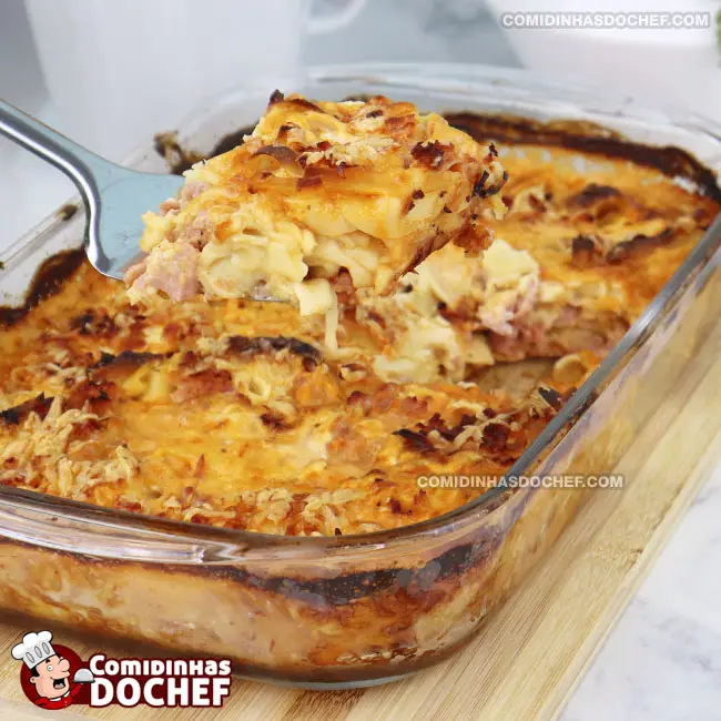 Macarrão de Forno com Requeijão