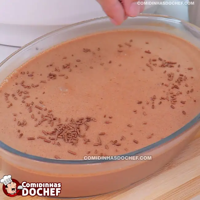 Sobremesa de Chocolate com Creme de Leite - Passo 7
