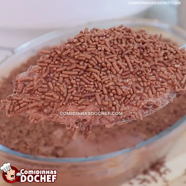 Sobremesa de Chocolate com Creme de Leite - Passo 8