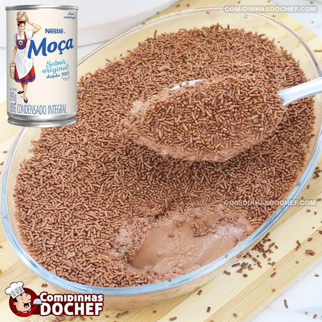 Sobremesa de Chocolate com Creme de Leite