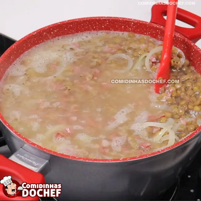 Arroz com Lentilha e Linguiça - Passo 7