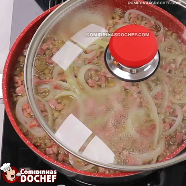 Arroz com Lentilha e Linguiça - Passo 9