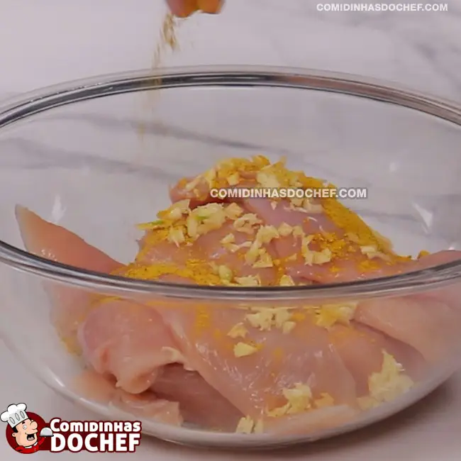 Filé de Frango ao Molho Branco - Passo 2