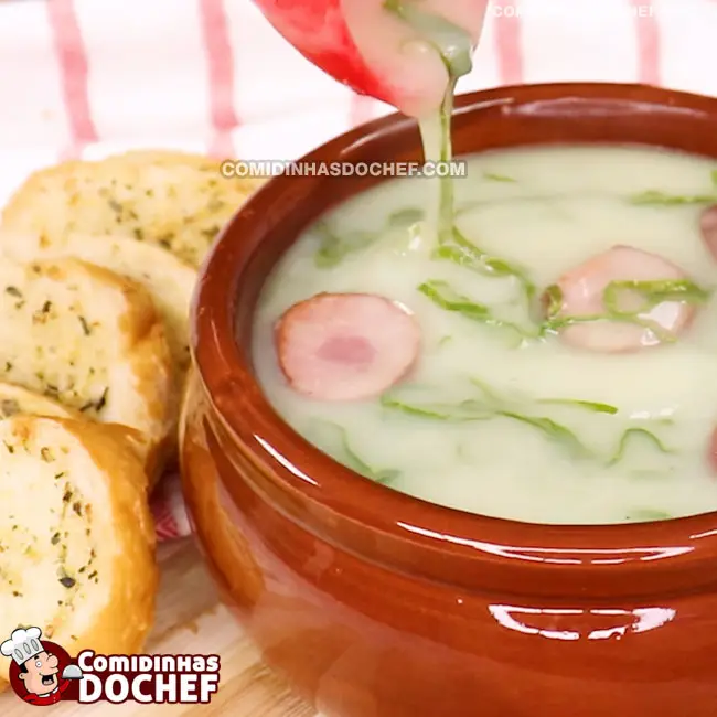 Caldo Verde com Couve - Passo 13