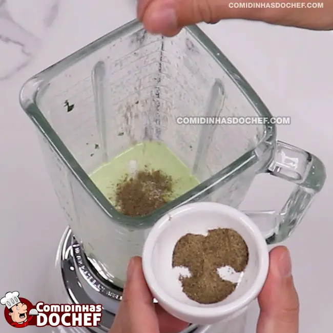 Molho Verde Com Leite - Passo 5