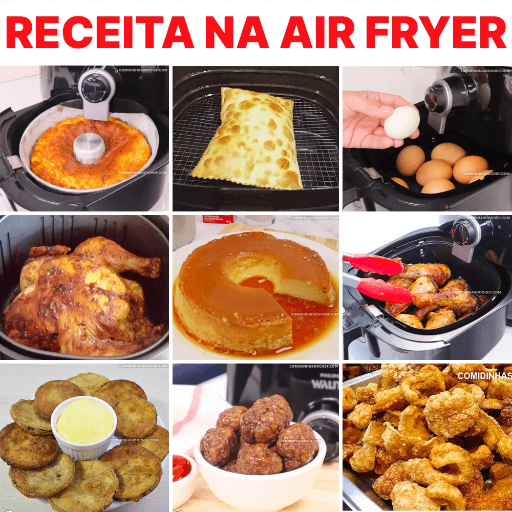 Receitas na Air Fryer: 10 Receita Simples na Fritadeira Elétrica