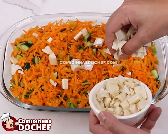 Salada de Alface com Pepino e Cenoura - Passo 3