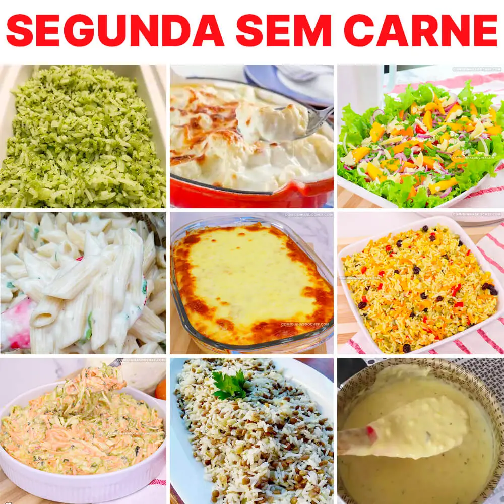 18 Receitas Para uma Segunda Sem Carne